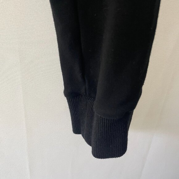 Laki Cropped Sweatshirt Black Hoodie Medium - Picture 4 of 7